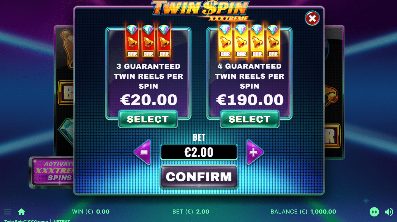 Twin spin xxxtreme multiplicadores